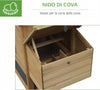 Pollaio-Prefabbricato-in-Legno-per-2-Galline-con-Recinzione-e-Nido-per-Cova,-150.5x54x87cm-BG7D51-108BG7