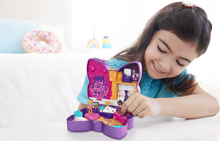 Polly-Pocket-HCG17-Fiocchetto-di-Danza-Cofanetto-Playset-Mattel