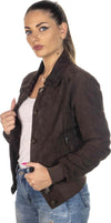 Polo---Bomber-Donna-Testa-di-Moro-in-vera-pelle-camoscio