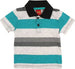 Polo Bambino Righe Maglia Maniche Corte Bimbo Estiva con Colletto 3 Bottoni Maglietta Polo 98% cotone Mezze Maniche Bombo POLO Piccole Canaglie - Tropea, Commerciovirtuoso.it