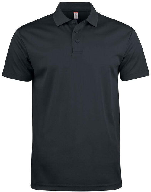 Polo Basic Active Nero Polo Unisex Tessuto Tecnico Tennis Paddle