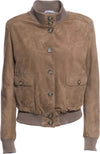 Polo-Bis---Bomber-Donna-Miele-in-vera-pelle-camoscio