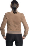 Polo-Bis---Bomber-Donna-Miele-in-vera-pelle-camoscio
