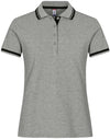 Polo Clique Astoria Grigio Melange Polo Donna con Profili