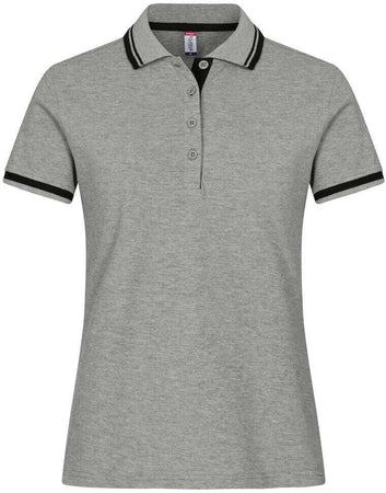 Polo Clique Astoria Grigio Melange Polo Donna con Profili