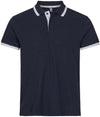 Polo Clique Austin Blu Polo Cotone con Inserti