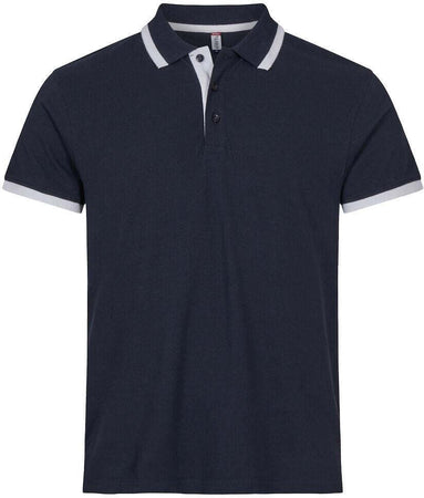 Polo Clique Austin Blu Polo Cotone con Inserti