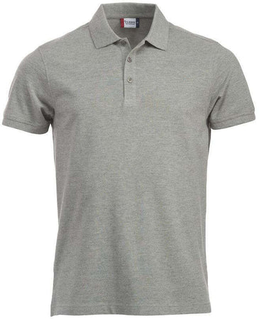 Polo Clique Classic Lincoln Grigio Melange Taglie Forti Polo Cotone 200 Grammi