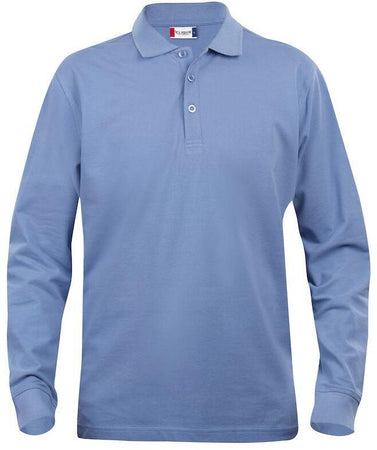 Polo Clique Classic Lincoln Manica Lunga Azzurro 200 Grammi