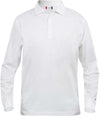 Polo Clique Classic Lincoln Manica Lunga Bianco 200 Grammi