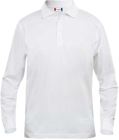 Polo Clique Classic Lincoln Manica Lunga Bianco 200 Grammi