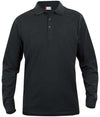 Polo Clique Classic Lincoln Manica Lunga Nero 200 Grammi