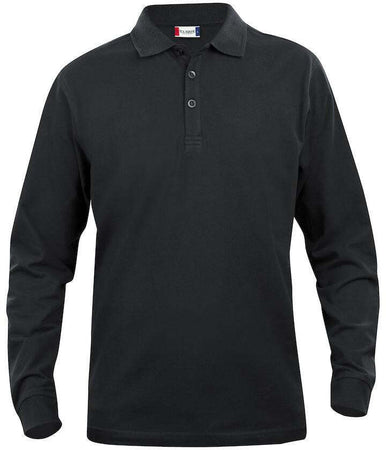 Polo Clique Classic Lincoln Manica Lunga Nero 200 Grammi