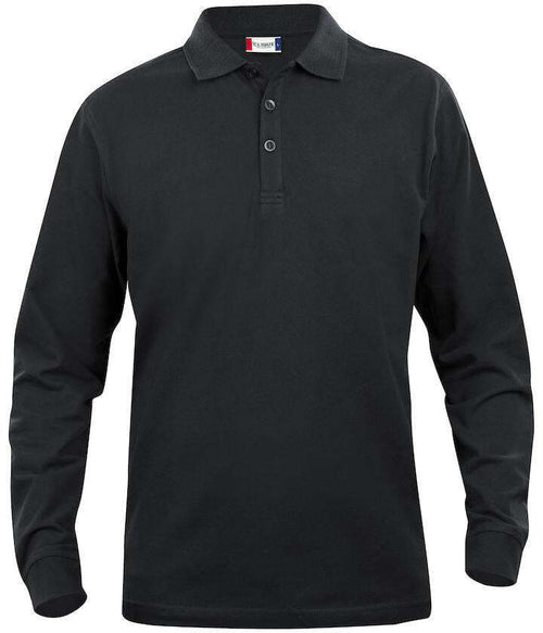 Polo Clique Classic Lincoln Manica Lunga Nero 200 Grammi