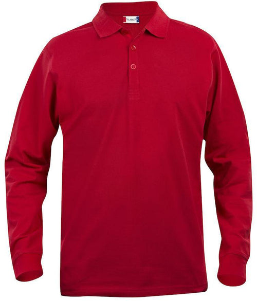 Polo Clique Classic Lincoln Manica Lunga Rosso 200 Grammi
