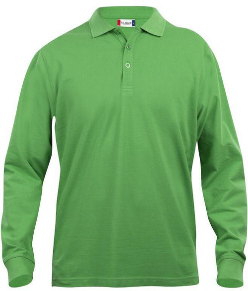 Polo Clique Classic Lincoln Manica Lunga Verde Acido 200 Grammi