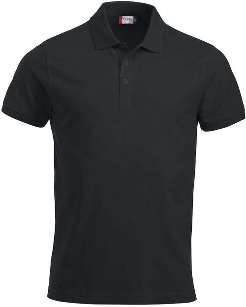 Polo Clique Classic Lincoln Nero Taglie Forti Polo Cotone 200 Grammi