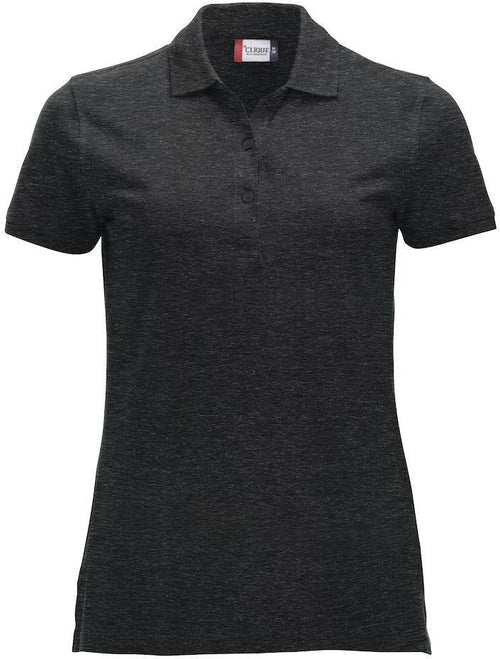 Polo Clique Classic Marion Donna Antracite Melange Polo Cotone 200 Grammi
