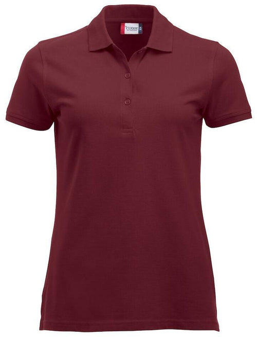 Polo Clique Classic Marion Donna Bordeaux Polo Cotone 200 Grammi