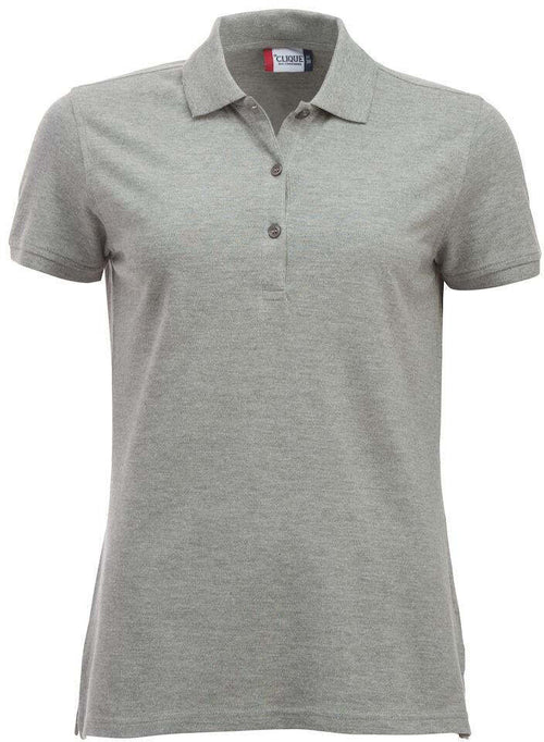 Polo Clique Classic Marion Donna Grigio Melange Polo Cotone 200 Grammi