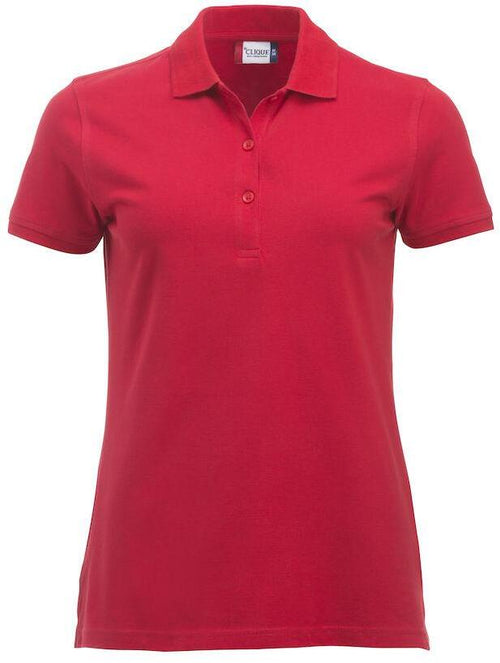 Polo Clique Classic Marion Donna Rosso Polo Cotone 200 Grammi