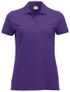 Polo Clique Classic Marion Donna Viola Polo Cotone 200 Grammi