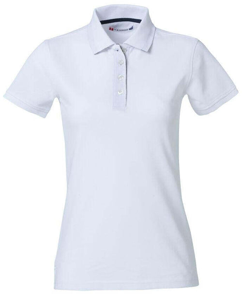 Polo Clique Heavy Bianco 270 Grammi Polo Donna Manica Corta Premium