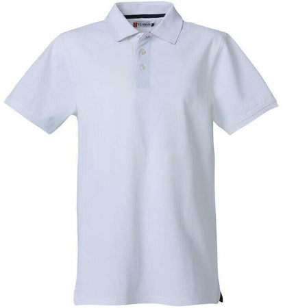 Polo Clique Heavy Bianco 270 Grammi Polo Uomo Manica Corta Premium