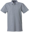 Polo Clique Heavy Grigio Melange 270 Grammi Polo Uomo Manica Corta Premium