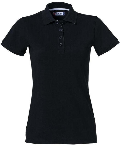 Polo Clique Heavy Nero 270 Grammi Polo Donna Manica Corta Premium