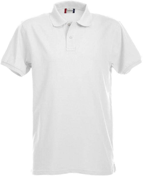 Polo Clique Premium Elasticizzata Bianco 215 Grammi