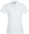 Polo Clique Premium Elasticizzata Bianco Donna 215 Grammi