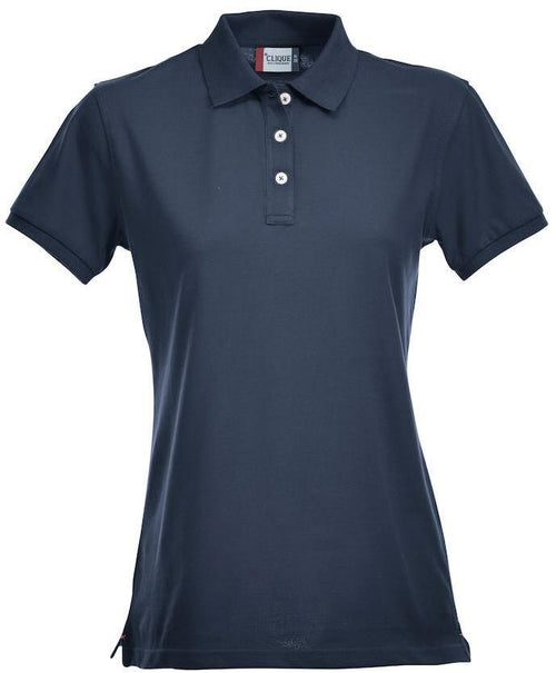 Polo Clique Premium Elasticizzata Blu Navy Donna 215 Grammi