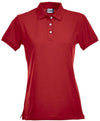 Polo Clique Premium Elasticizzata Rosso Donna 215 Grammi