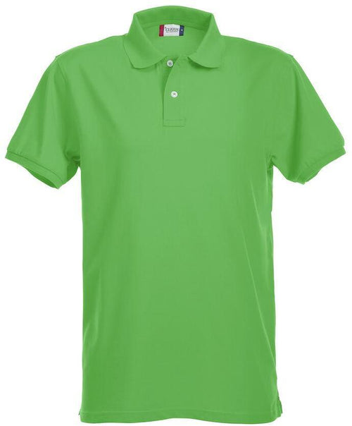 Polo Clique Premium Elasticizzata Verde Acido 215 Grammi