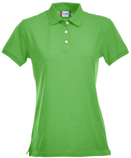 Polo Clique Premium Elasticizzata Verde Acido Donna 215 Grammi