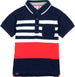 Polo Estiva Bimbo Mezze Maniche Blu Rossa Bianca Maglia con Colletto in Cotone a Righe Maglietta Estate con Taschino e Bottoni polo bambino/ragazzo Piccole Canaglie - Tropea, Commerciovirtuoso.it