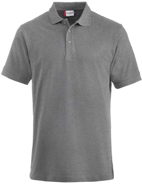 Polo Lincoln Oversize Grigio Melange Polo Uomo Taglio Americano