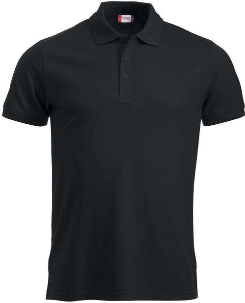 Polo Manhattan Nero Polo Uomo Misto Cotone Taglie Forti