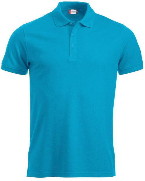 Polo Manhattan Turchese Azzurro Polo Uomo Misto Cotone Taglie Forti
