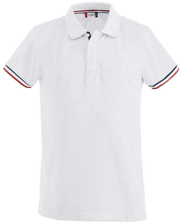 Polo Newton Bianco Polo Uomo con Profili in Contrasto