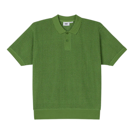 OBEY polo obey saratoga mesh polo ss - piquant green da uomo