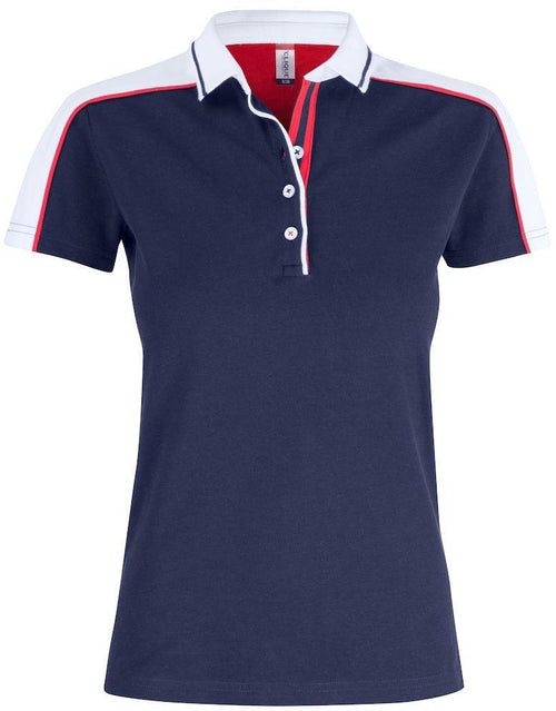 Polo Pittsford Blu Polo Donna con Inserti in Contrasto