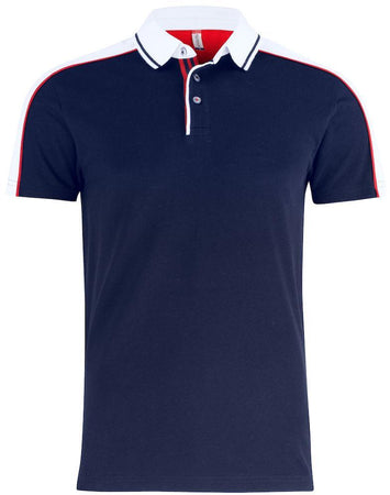 Polo Pittsford Blu Polo Uomo con Inserti in Contrasto