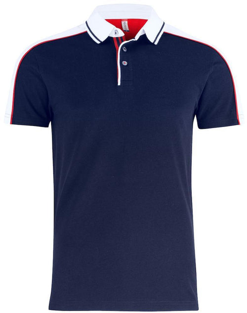 Polo Pittsford Blu Polo Uomo con Inserti in Contrasto