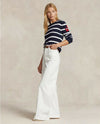 Polo-Ralph-Lauren-Cotton-Anchor-embroidered-Sweater-Maglione-Donna-Girocollo-Ricamato-Con-Ancora