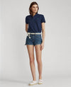 Polo Ralph Lauren Donna a Maniche Corte Con Costine T-Shirt Polo Con Logo Bottoni E Spacchi Laterali Moda/Donna/Abbigliamento/T-shirt top e bluse/Polo Euforia - Bronte, Commerciovirtuoso.it