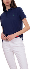 Polo Ralph Lauren Donna a Maniche Corte Con Costine T-Shirt Polo Con Logo Bottoni E Spacchi Laterali Moda/Donna/Abbigliamento/T-shirt top e bluse/Polo Euforia - Bronte, Commerciovirtuoso.it