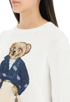 Polo Ralph Lauren Donna Maglione ''polo Bear'' In Cotone Girocollo Bianco Orsetto Ricamato Moda/Donna/Abbigliamento/Maglioni e cardigan/Maglioni Euforia - Bronte, Commerciovirtuoso.it