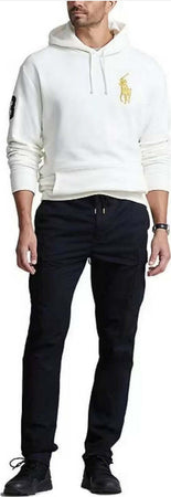 Polo-Ralph-Lauren-Felpa-Con-Cappuccio-Uomo-Big-Pony-Ricamato